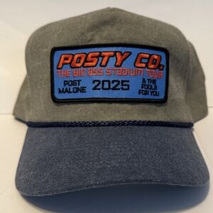 Post Malone The Big Ass Stadium Tour 2025 Exclusive Trucker Ball Cap, Sold Out
